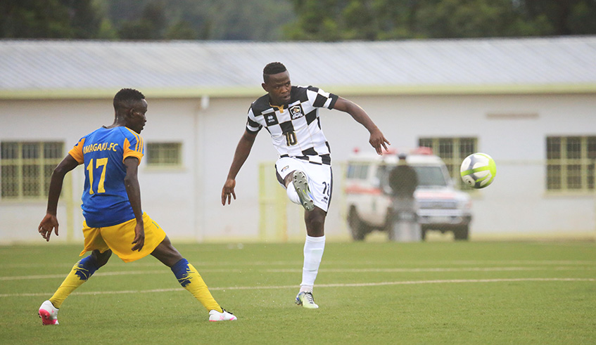 APR attacking midfielder Muhadjiri Hakizimana scored  the opening goal as his side beat Amagaju 2-0 at Kigali Stadium on Friday. Sam Ngendahimana.