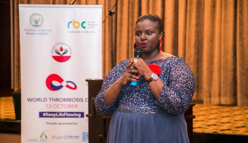 Ashimwe is the founder of Rwanda Clot Awareness Network. Courtesy.