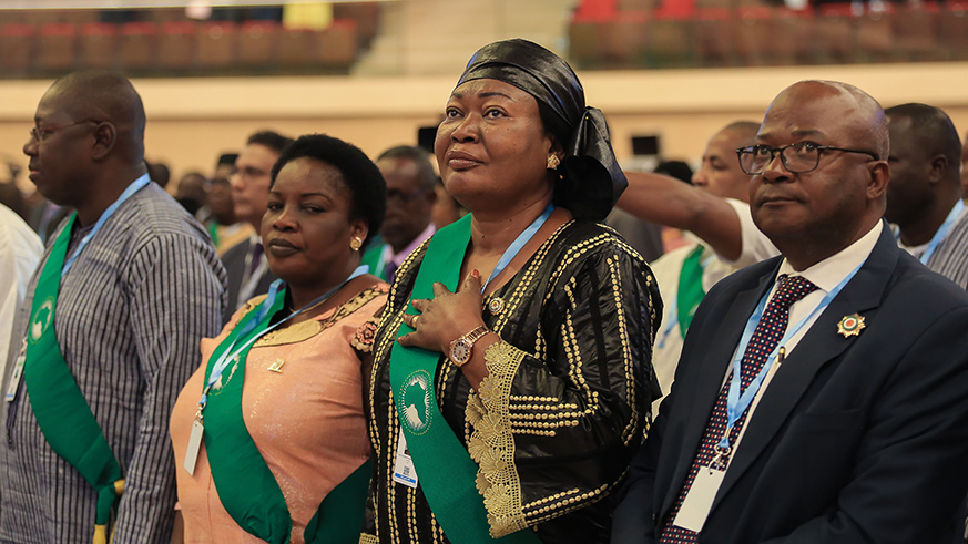 Some of Pan African parlamentarians during 1st ordinary session of the 5th Pan African parliament in Kigali this week. Courtesy.