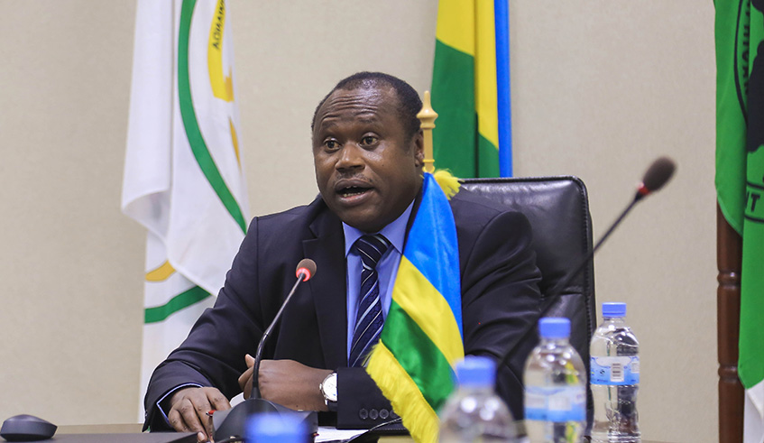 Minister of Finance Uzziel Ndagijimana. Nadege Imbabazi.