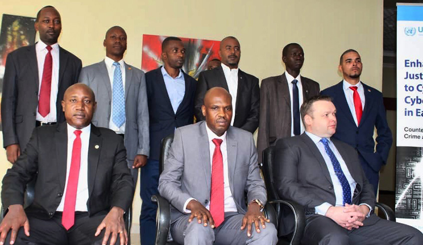 Some of the delegates pose for a group photo shortly after the opening of the training course in Bugesera District yesterday. Courtesy.