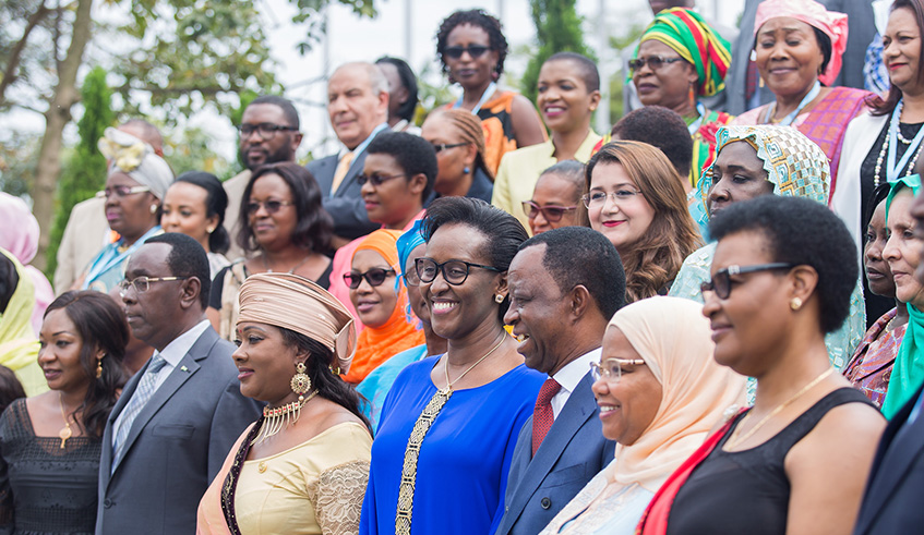 First Lady, Mrs Jeannette Kagame,  addresses the 11th Pan-African Parliament Conference on Womenâ€™s Rights at Parliament yesterday. Nadege Imbabazi.