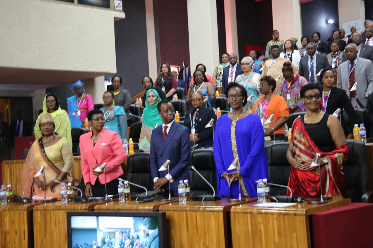 First Lady, Mrs Jeannette Kagame,  addresses the 11th Pan-African Parliament Conference on Womenâ€™s Rights at Parliament yesterday. Nadege Imbabazi.