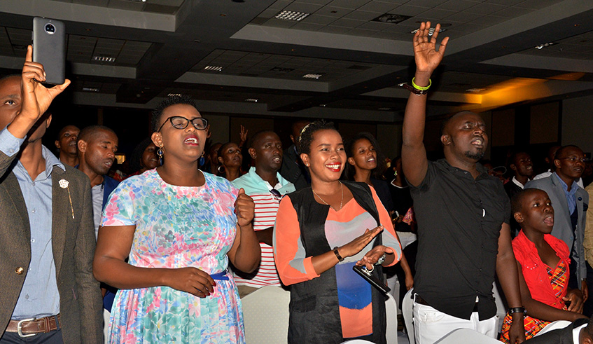 The audience enjoyed the performances.