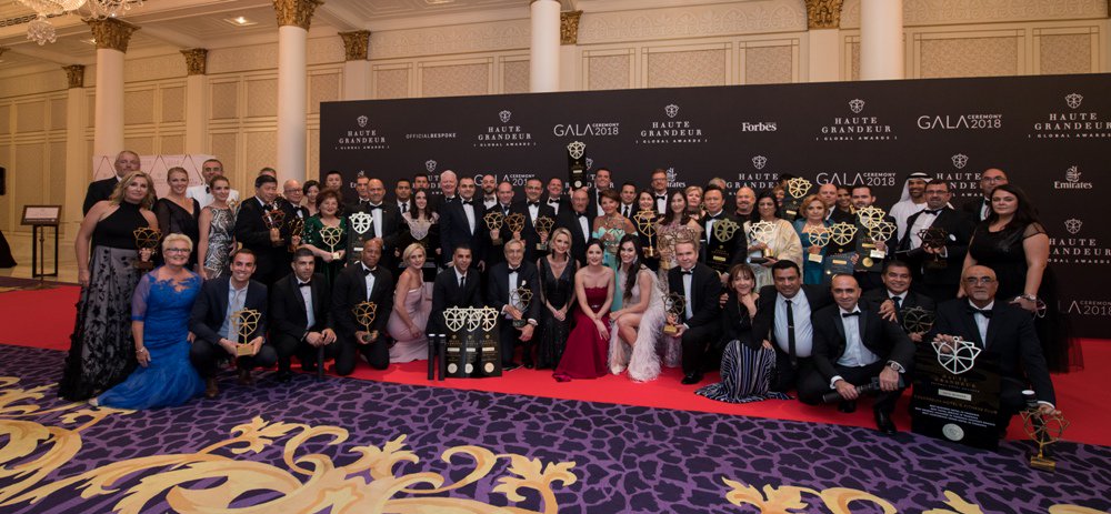 The Haute Grandeur Global Awards ceremony brings together a guest list of esteemed industry players. 