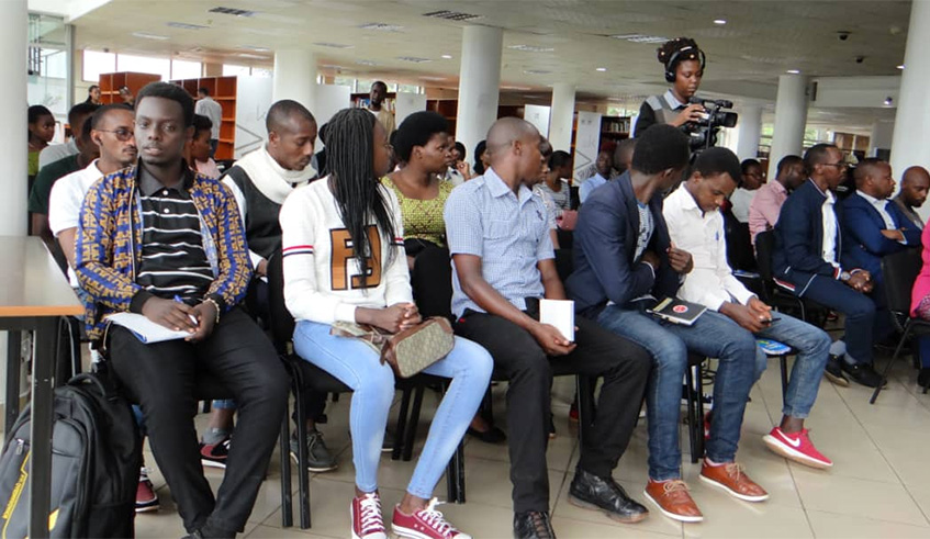 Some of the youth that participated in the read-for-change event at Kigali Public Library. Courtesy Photos