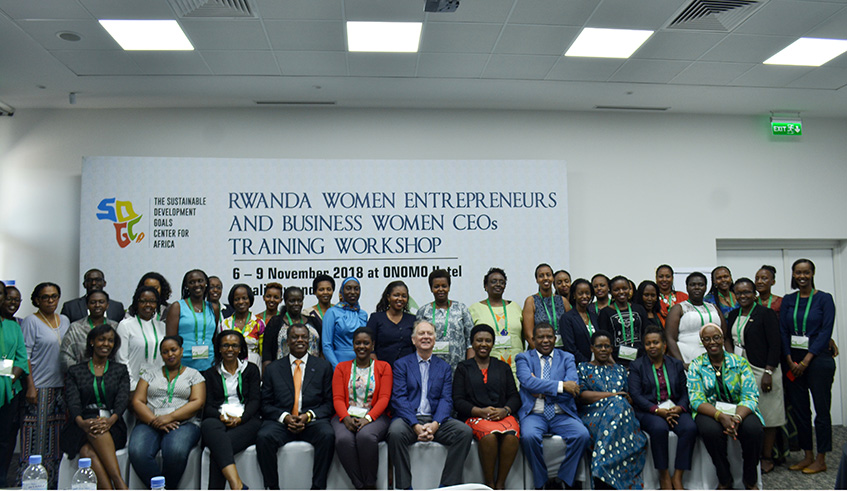 Trainers and trainers pose for a group photo. Photos by Frederic Byumvuhore