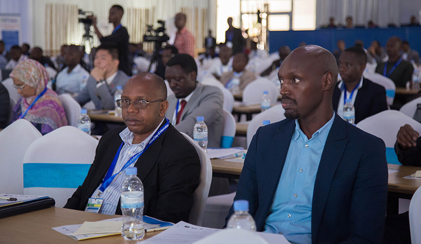 Participants follow proceedings during the celebrations of Africa Information Day in Kigali yesterday. Nadege Imbabazi