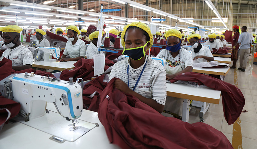 C&H garments workers at work at Kigali Special Economic Zone.  Photos by Sam Ngendahimana.