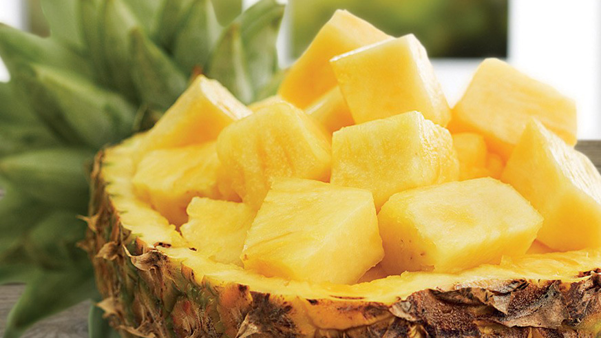 A pineapple is rich in fibre, which is why it is an effective natural remedy for constipation. 