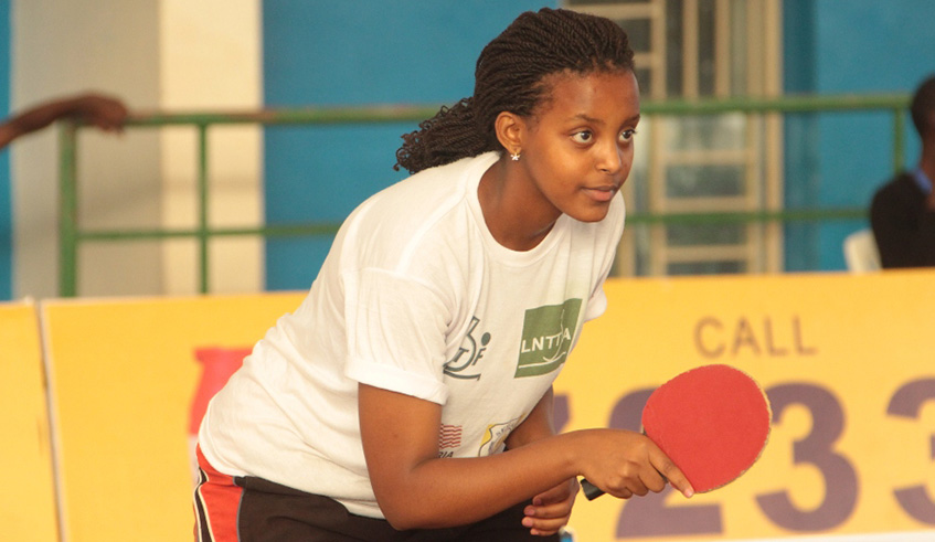 Deborah Ikilezi is one of the top table tennis players in the country. File photo.