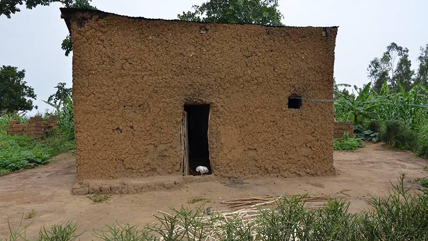 Former house of Mukeshimana in Sharita Island in 2014 (Sam Ngendahimana)