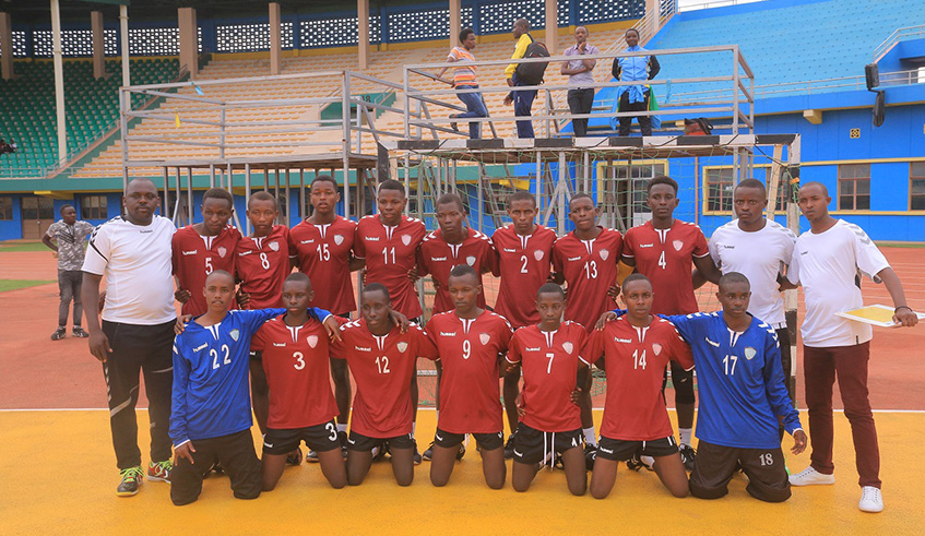 Gorilla won the inaugural U17 school handball competition on Sunday after beating ES Kigali 23-19 in the final at Amahoro Stadium. Courtesy.