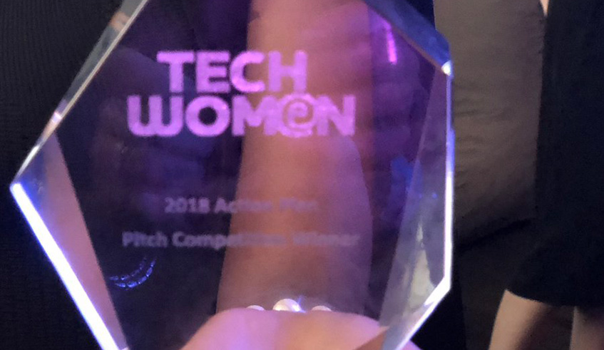 The award that was presented to the winners of TechWomen 2018. 