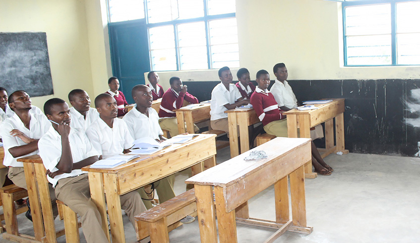 Students during a class session. Emmanuel Kwizera.