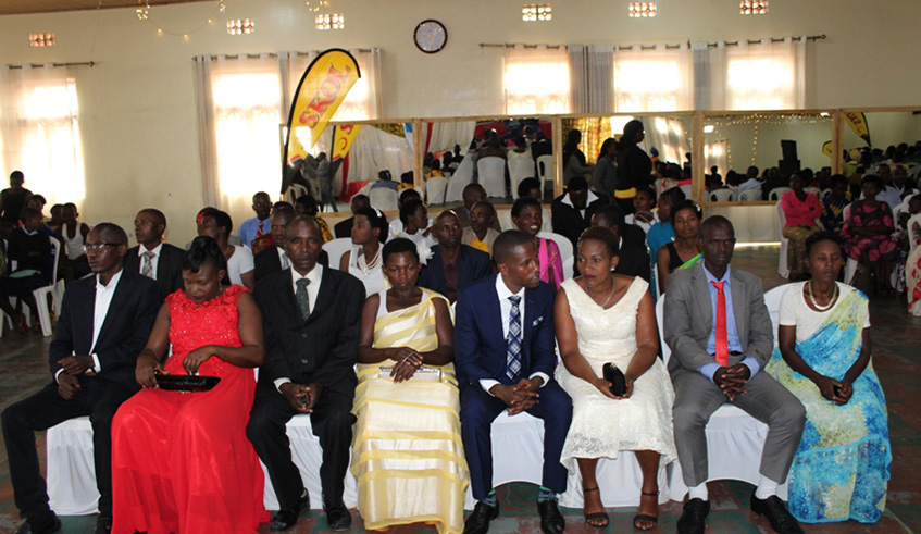 The couples that got married before the law in Nyamirambo on Thursday. Photos by Eddie Nsabimana.