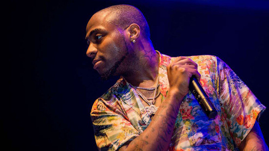 Nigerian musician David Adeleke, better known as Davido, during a past performance in Rwanda.  File.