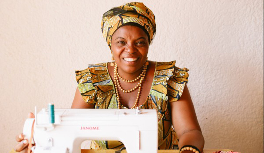  A female tailor in Kigali. /Net photo