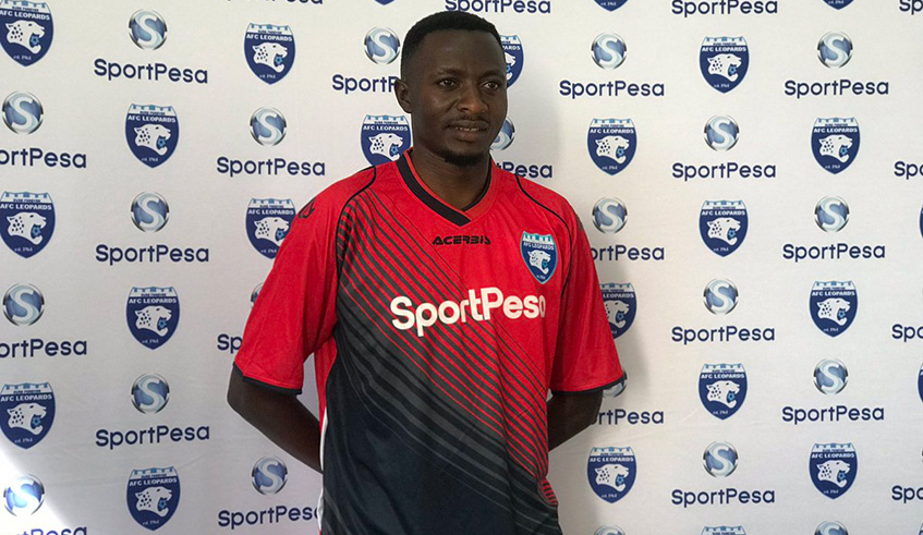 Eric Ndayishimiye, 30, inked a two-year deal with AFC Leopards on Friday in Nairobi. Courtesy.