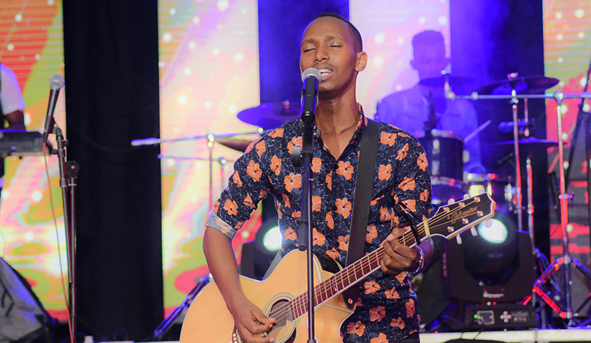 Celebrated gospel singer and guitarist, Israel Mbonyi delivered one of the best performances of the night when he took to the stage.