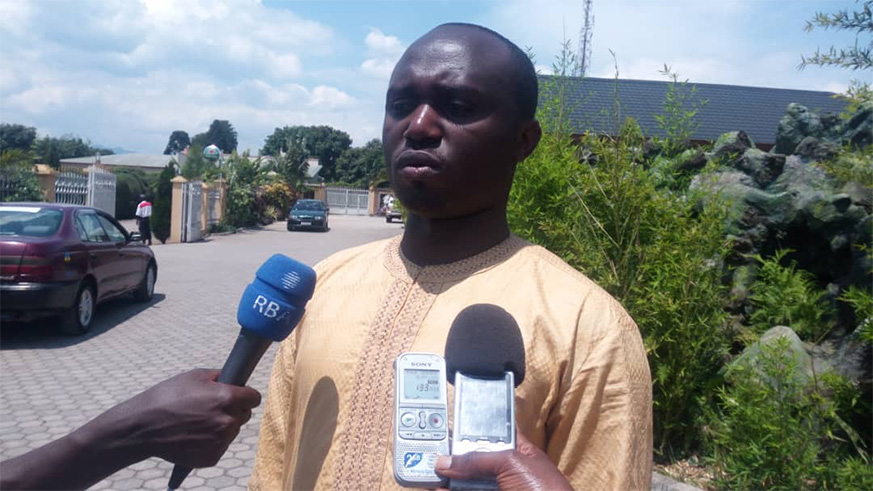 The Executive Director of SUN Alliance Rwanda, Venuste Muhamyankaka, addresses the media in Musanze District. Regis Umurengezi