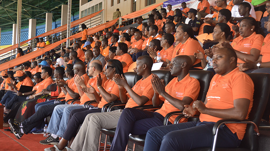 Members of the public during a walk on the occasion of the launch of the annual â€˜16 Days of Activism against Gender-Based Violenceâ€™ campaign in Kigali yesterday. The walk started from the Parliamentary Buildings in Kimihurura and ended at Amahoro National Stadium in Remera, where discussions were subsequently held.  This yearâ€™s campaign is running the national theme, â€˜Building the Family We Want. Say No To Child Defilementâ€™. Frederick Byumvuhore.