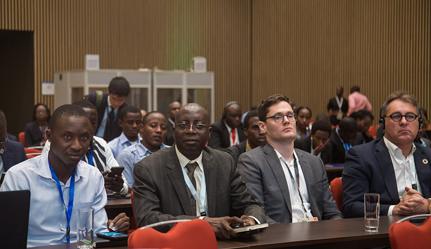 Delegates at the ongoing Africa Green Growth Forum at Kigali Convention Centre. Nadege Imbabazi.