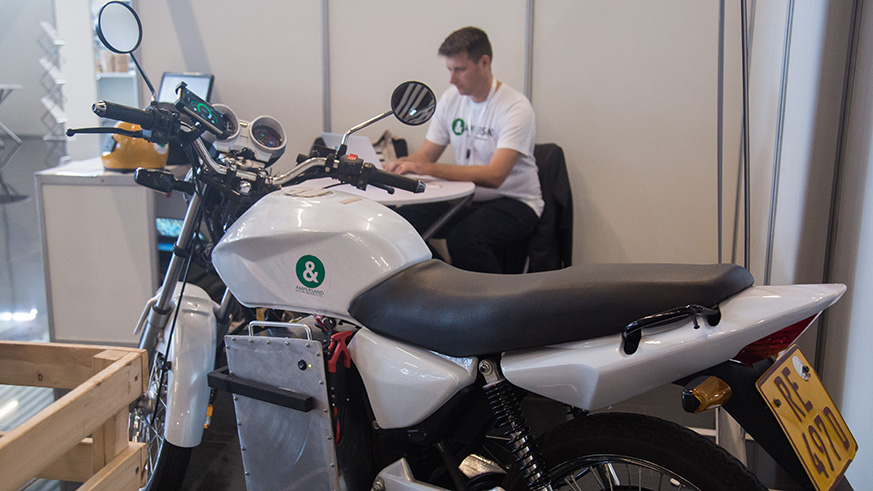 The electric motorcycle will be 75% greener than the ordinary motor bikes. Nadege Imbabazi