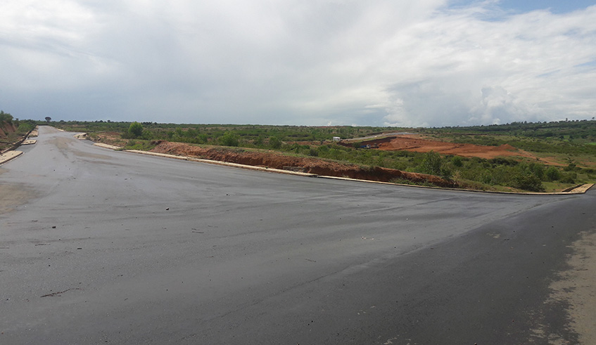 A view of the newly constructed roads at Bugesera Special Economic Zone. Government is encouraging regional industrial players to come set up factories in the area.. Julius Bizimungu.
