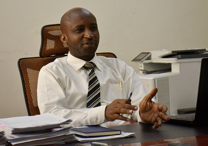 Stanley Nkubito Kamugisha, Head of Energy Efficiency and Revenue Protection Unit at REG. / Frederick Byumvuhore