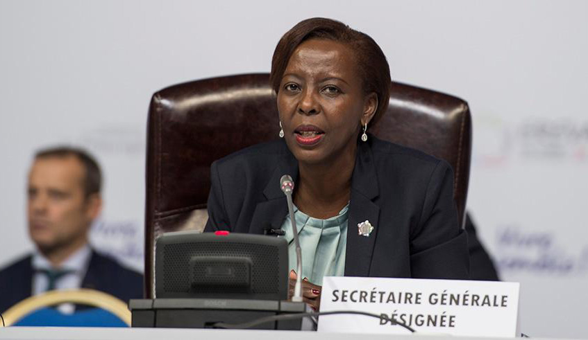 Louise Mushikiwabo will head Organisation Internationale de la Francophonie for the next four years. (Courtesy)
