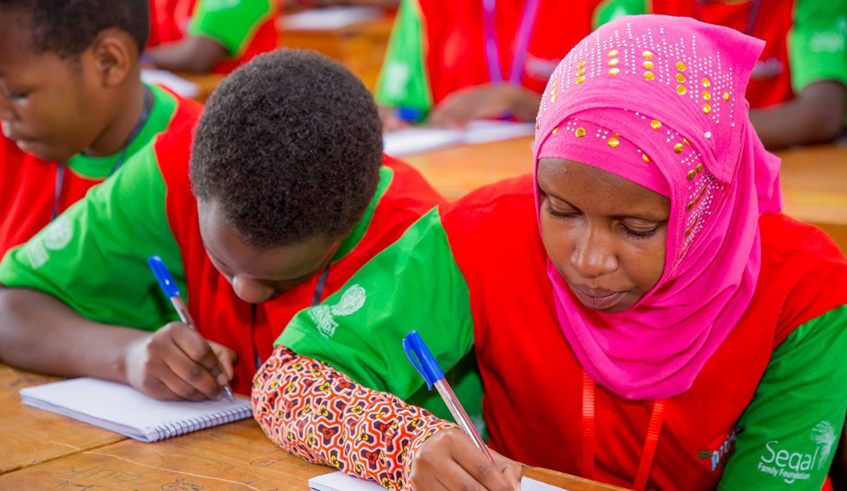 Imbuto Foundation's scholarships'recipients at the Edified Generation 2018 camp 