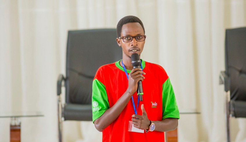 Ntirujyinama Jean de la Croix - recipient of Imbuto Foundation's Edified Generation scholarships'project