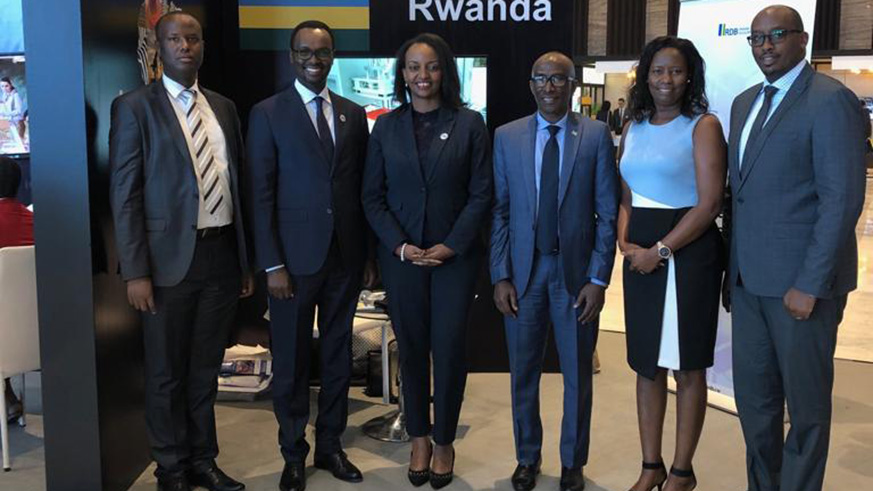 Rwandan delegates at the summit include Trade and Industry Minister, Soraya Hakuziyaremye (centre). Courtesy