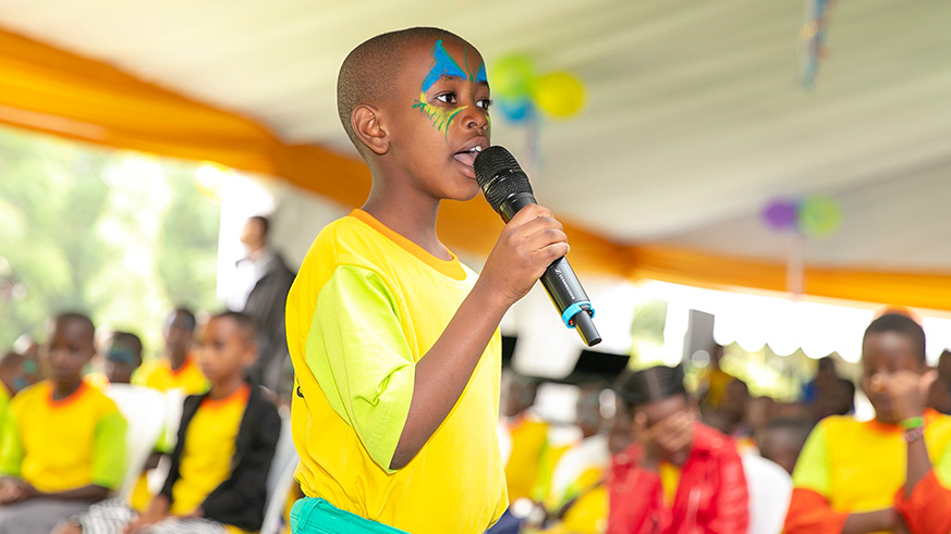 Children at the party were given the opportunity to share their thoughts, hopes and challenges, with Her Excellency Mrs Jeannette Kagame
