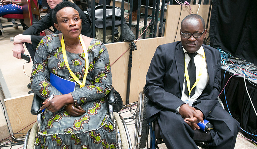 People living with disability also take part in the discussions during Umushyikirano. Village Urugwiro.
