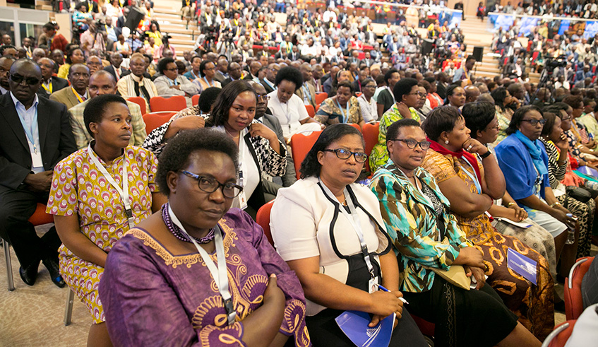 Participants during Umushyikirano at Kigali Convention Centre last year. The meeting attracts central and local government officials, representatives of the Diaspora, the private sector, civil society, and diplomats, among others. Courtesy.