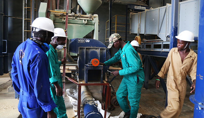 Workers at Rwanda Trading Company at the Kigali Special Economic Zone. Unemployment is among the issues Rwandans want discussed during the upcoming Umushyikirano. Sam Ngendahimana.