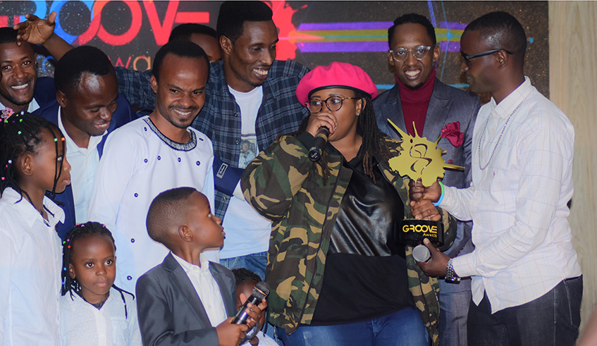 Winners pose  for a photo. photo by Frederic Byumvuhore