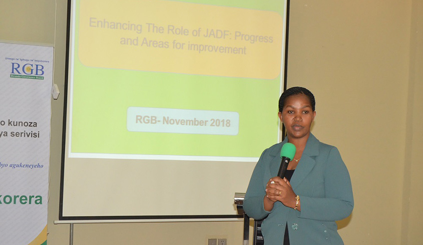 Judith Kazaire, Director of Service Delivery, Good Governance and JADF Department at RGB