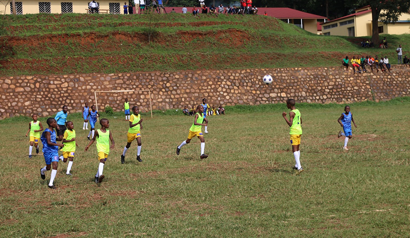Some of the youngsters during Wednesdayu2019s training. A total of 240 boys and girls are aspiring footballers. Courtesy.