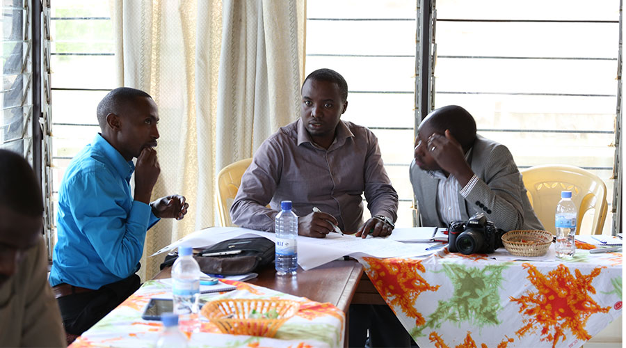 Journalists share ideas on children's rights during the training. / Michel Nkurunziza