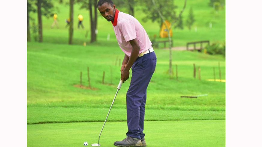 Ernest Ndayisenga braved odds to win Rwanda Golf Open in November, becoming the first Rwandan to do so since 2014. File photo.