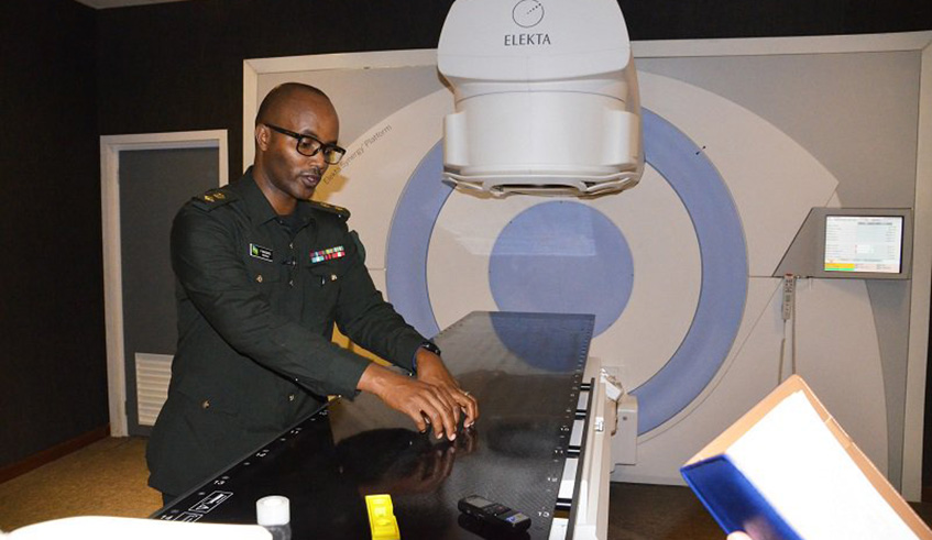 Lt Col Pacifique Mugenzi, the Director General of the Cancer Centre, says that the facility incorporates the latest oncology technology ready to deliver a world-class cancer care service. Courtesy.