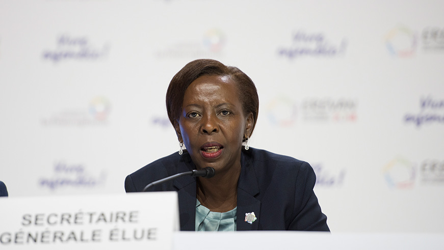 Louise Mushikiwabo was elected in October to head the Organisation Internationale de la Francophonie (OIF). Courtesy.