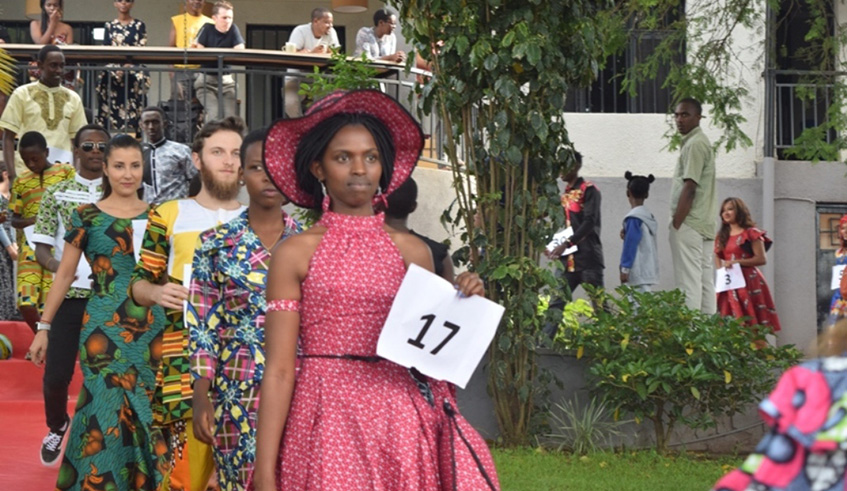 Participants during the Kigali Fashion Design Challenge in May last year. New photo.
