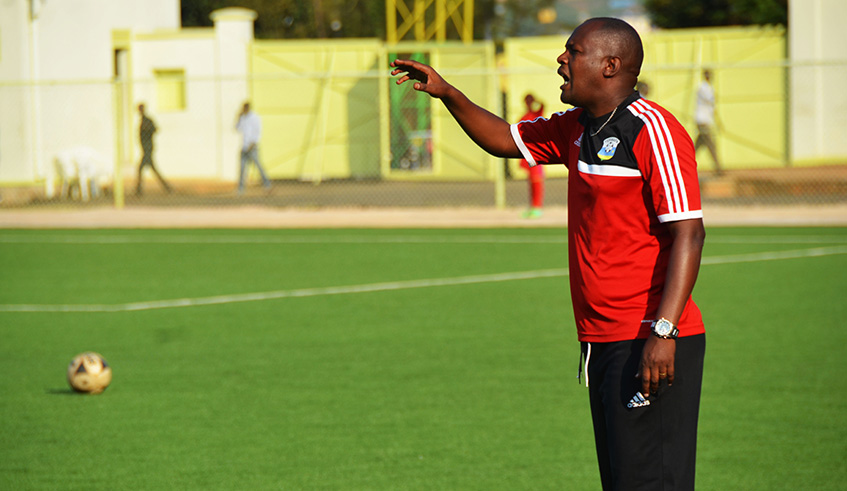 Musanze FC head coach  Emmanuel Ruremesha. Sam Ngendahimana.