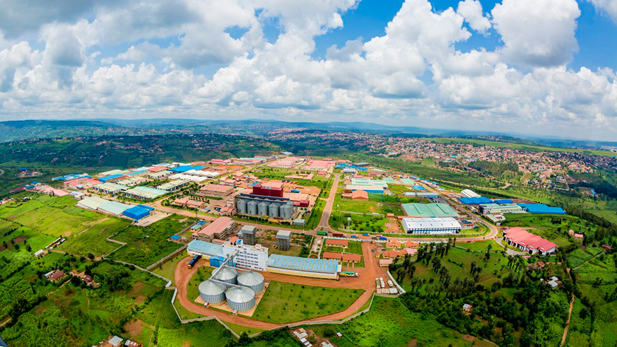 A view of the Kigali Special Economic Zone home to light and heavy duty industries. 