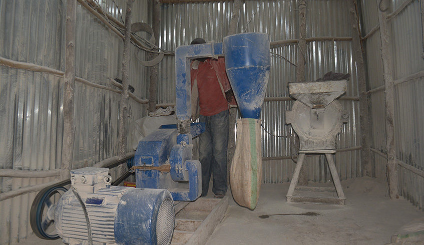 Access to electricity has inspired Gakire Nsekanabo to buy a milling machine.Frederic Byumvuhore