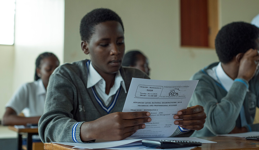 Students during an exam. Net photo.